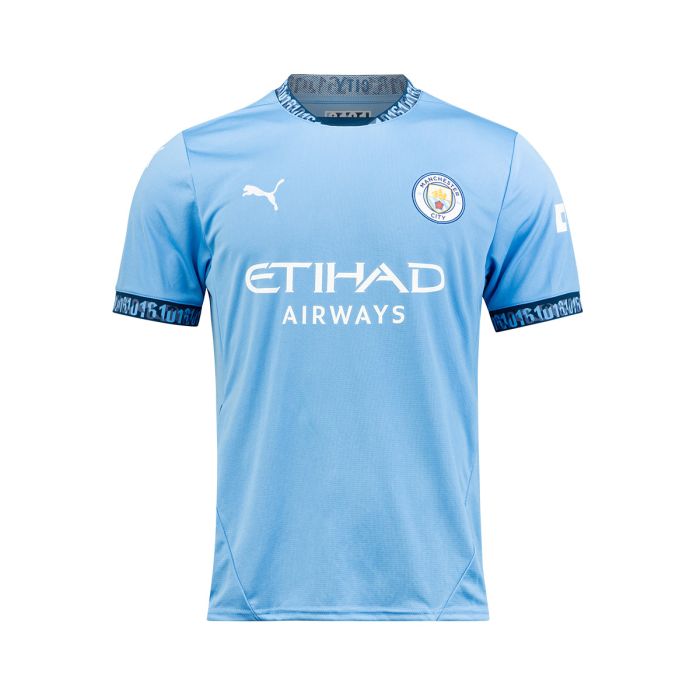 Nuevo! Jersey Manchester City 2024/2025 Titular Local Azul Parche Campeon Premier Talla M