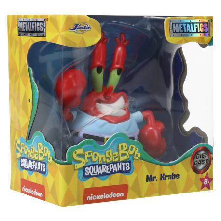 Figura Colección Bob Esponja Don Cangrejo Metalfigs 2,5 Pulgadas Oficial