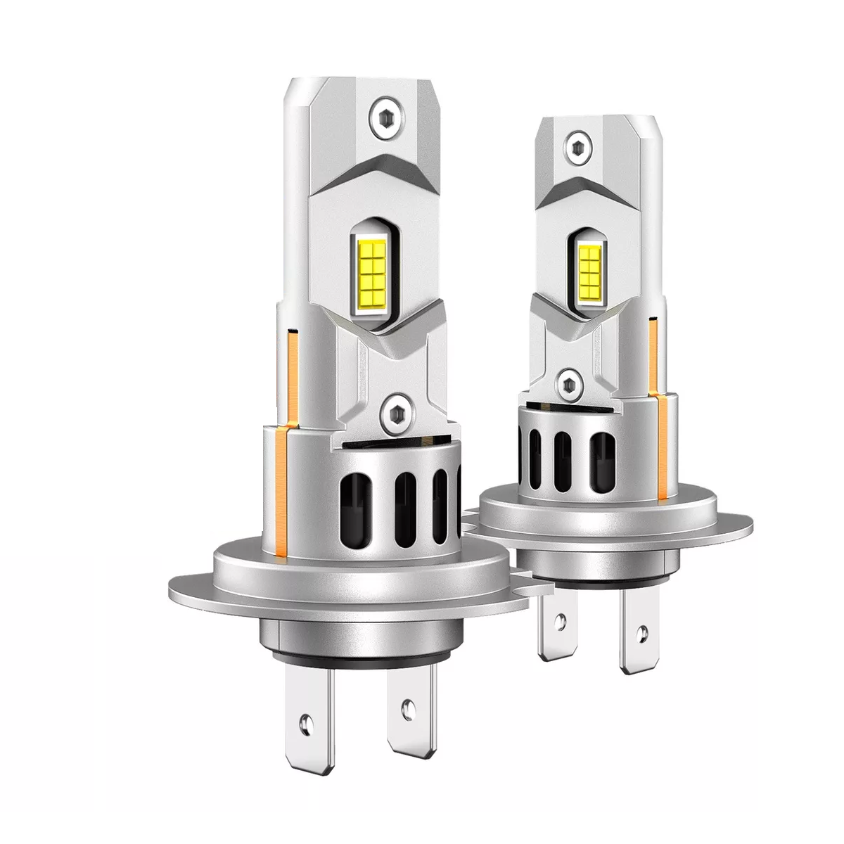 H7 Led Kit Focos Led Para Auto 18000lm 6500k Blanca X3s