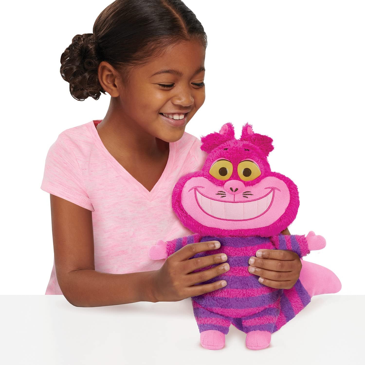 Peluche Alicia País Maravillas Gato de Cheshire Ojos Brillantes Suave y Mimoso Regalo