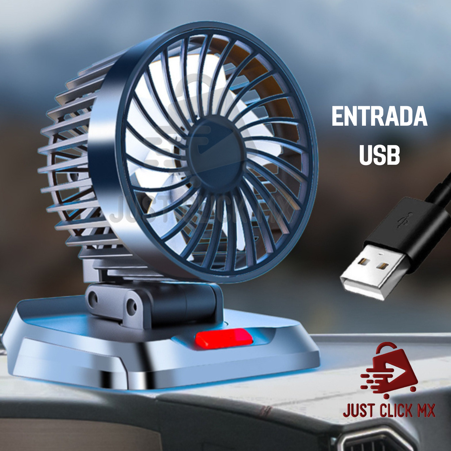Ventilador Para Coche Usb 3 Velocidades