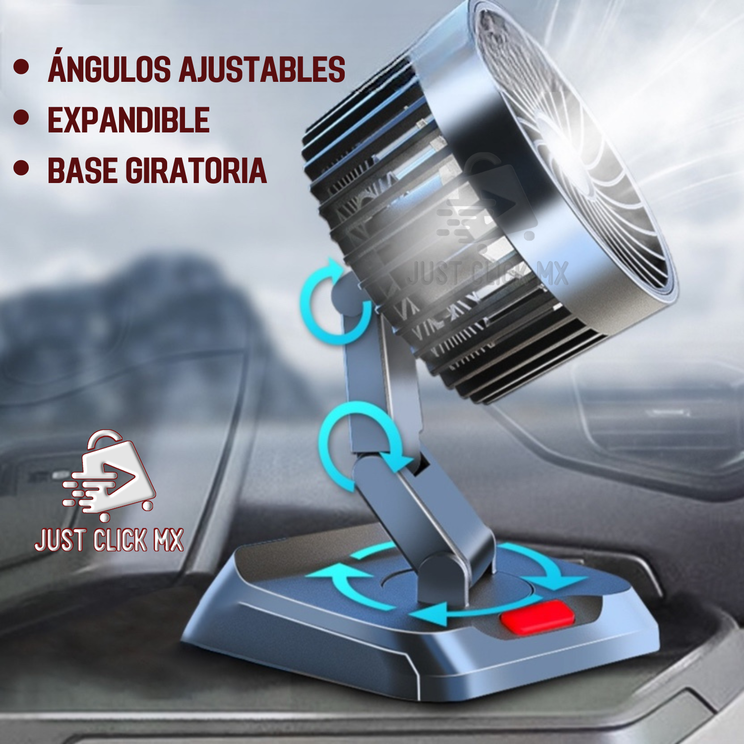 Ventilador Para Coche Usb 3 Velocidades