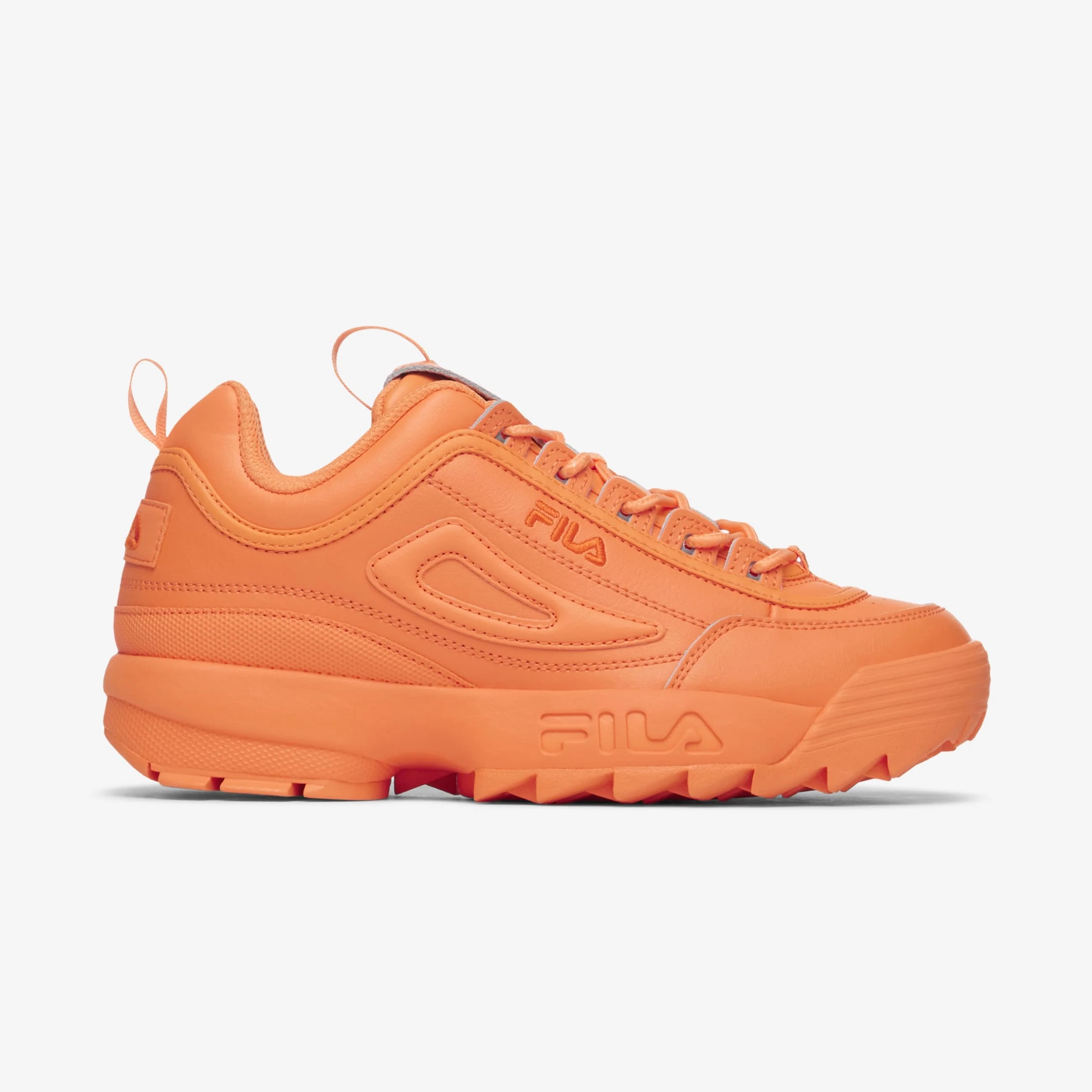 Tenis Fila Disruptor II Naranja Pastel de Dama Original
