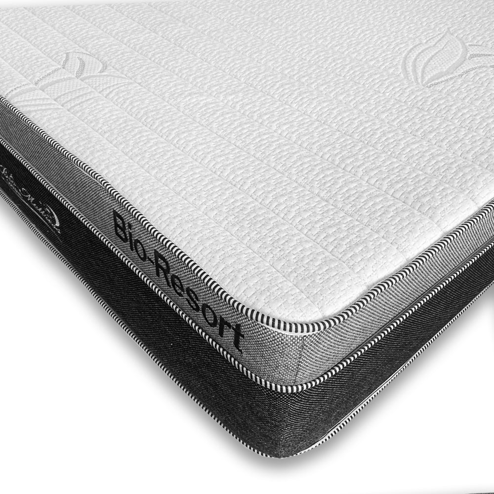 Bio Mattress Colchón Bio Resort: confort y calidad. Tecnología que se adapta a tu cuerpo.Silencioso, no transmite movimiento. Hipoalergénico y Antiácaros. (Individual)