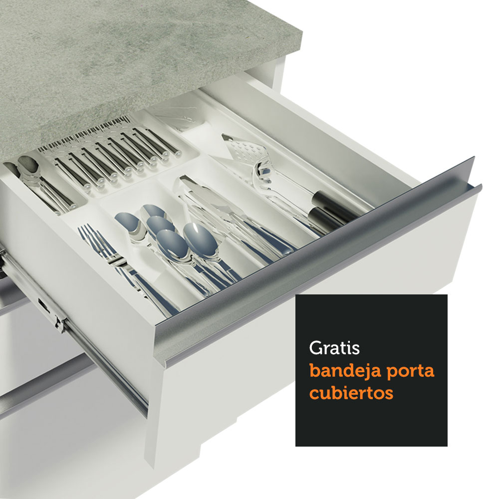 Cocina Integral de Esquina 349cm Madesa Glamy BB 02