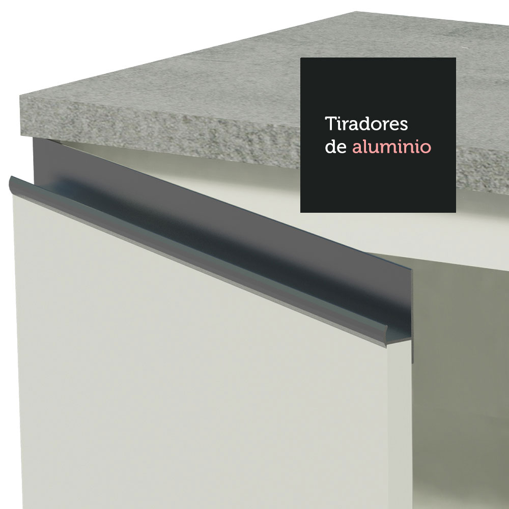 Cocina Integral de Esquina 349cm Madesa Glamy BB 02