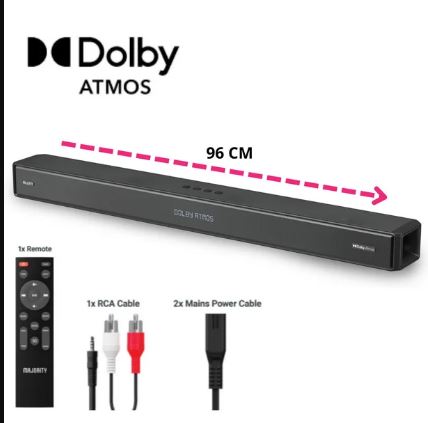 BARRA DE SONIDO MAJORITY SIERRA 96 CM 200 Watts