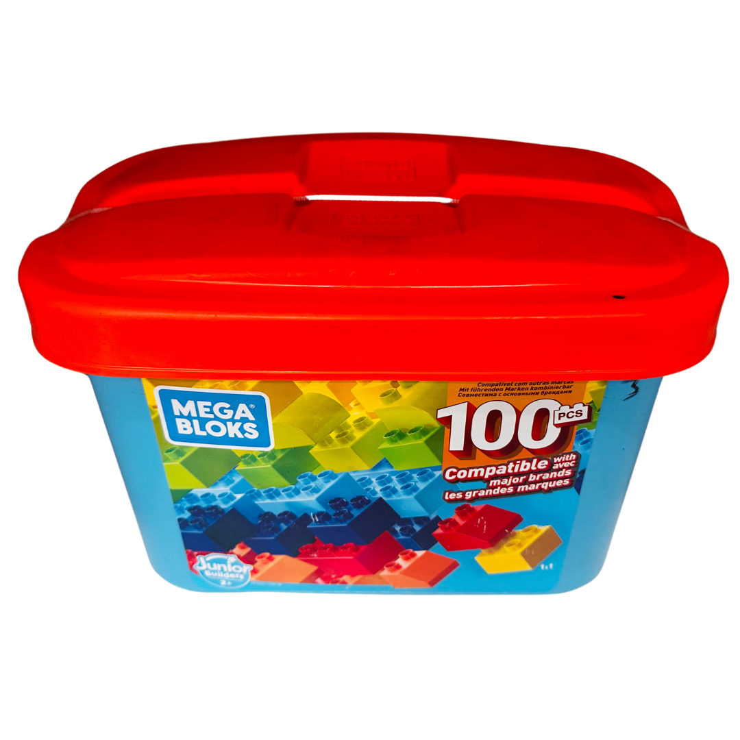 MEGA BLOKS Mega Caja de Construcción Mini 100 Piezas - Juguete Educativo para Niños y Adultos, Edad Recomendada 2-99 Años