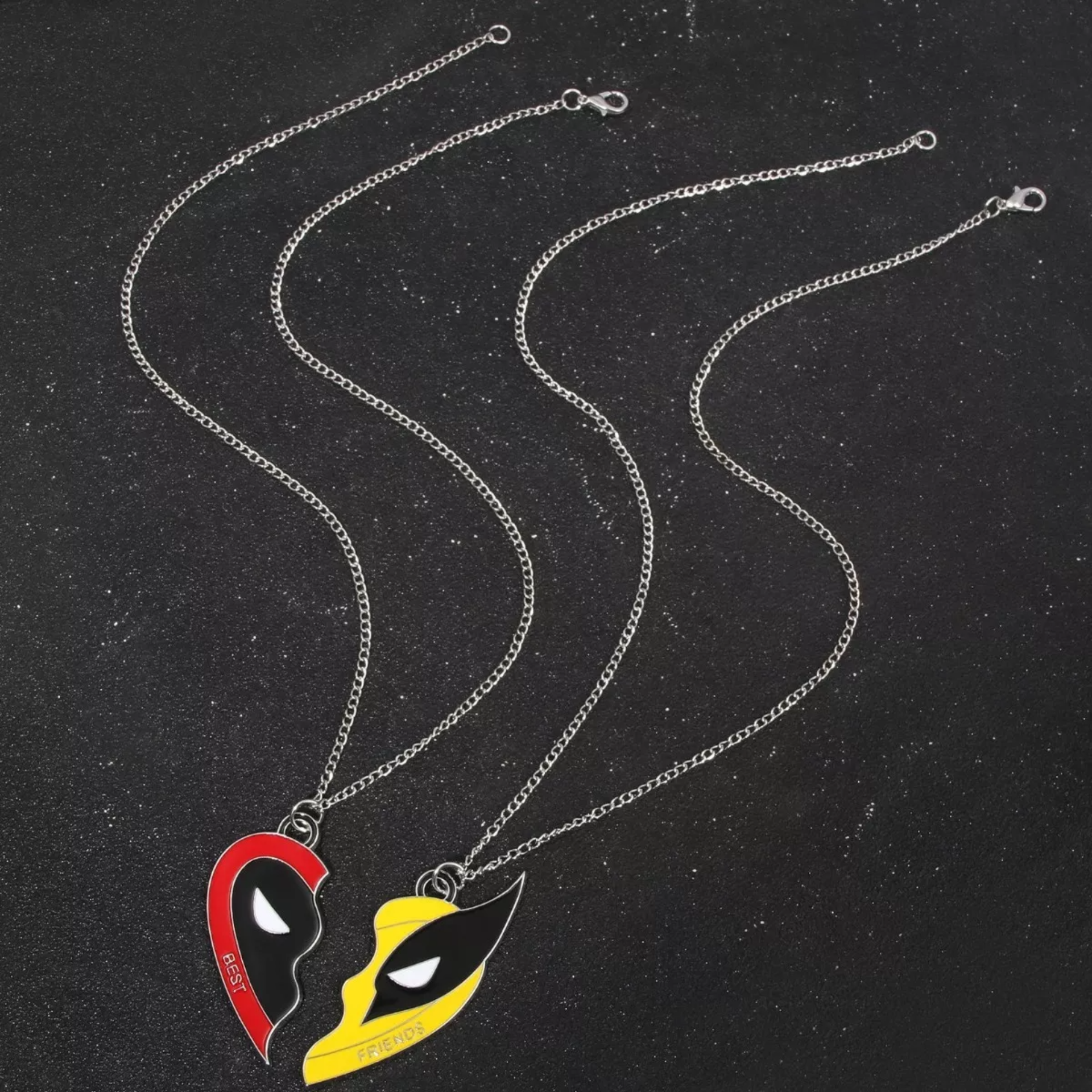 Collar Deadpool Amistad Película Wolverine Mejores Amigos 2p