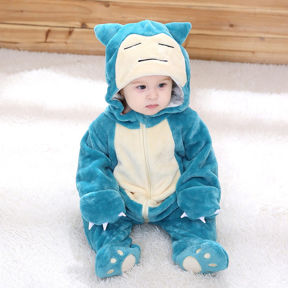 Mameluco Pijama Bebé Kawaii Oso Azul Anime Disfraz