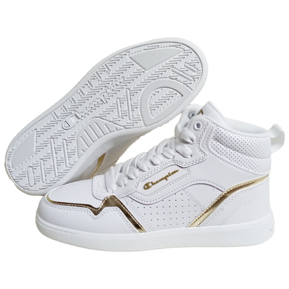 Tenis Champion Lore Hi W Blanco-Dorado de Dama CAS10641W