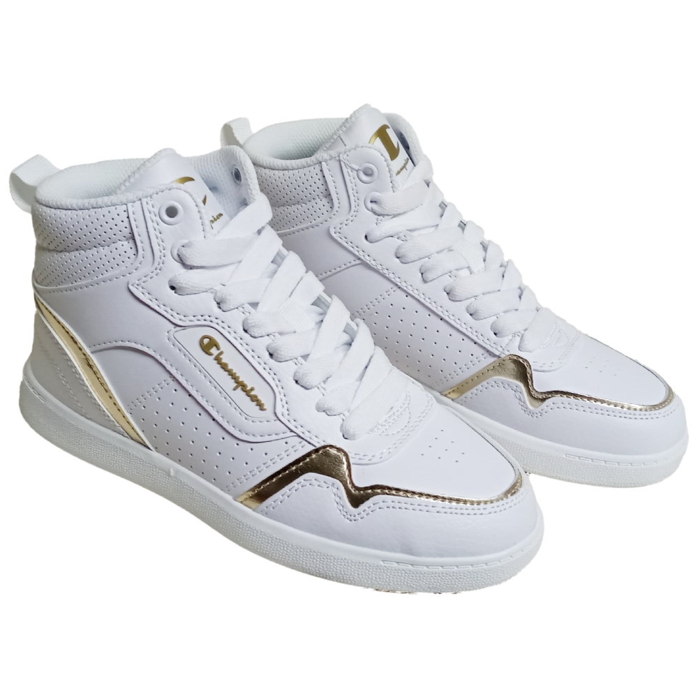 Tenis Champion Lore Hi W Blanco-Dorado de Dama CAS10641W