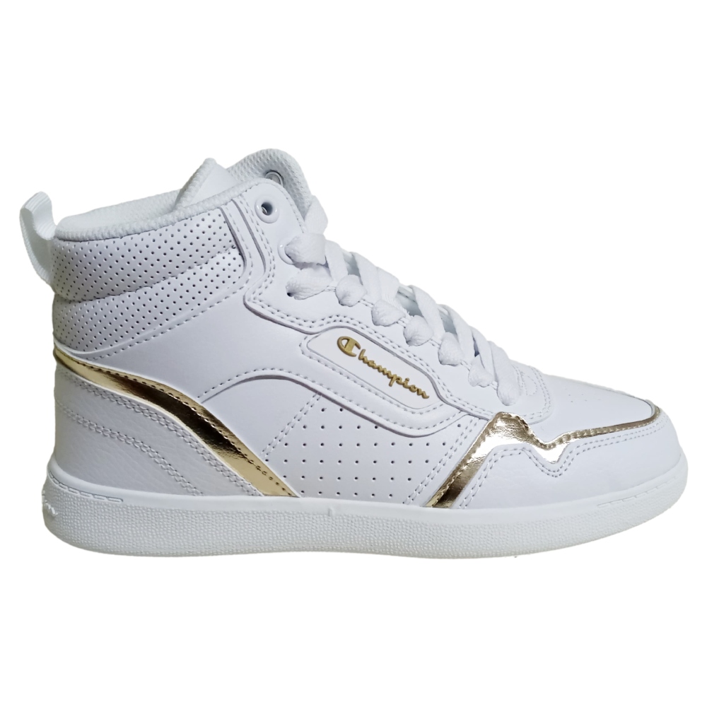 Tenis Champion Lore Hi W Blanco-Dorado de Dama CAS10641W