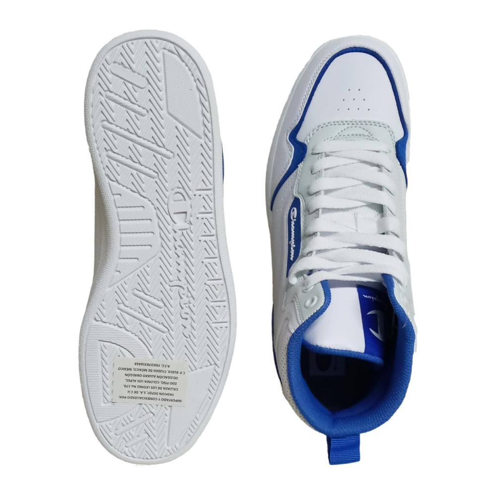 Tenis Champion Lore Hi Blanco-Azul de Hombre CAS100634W
