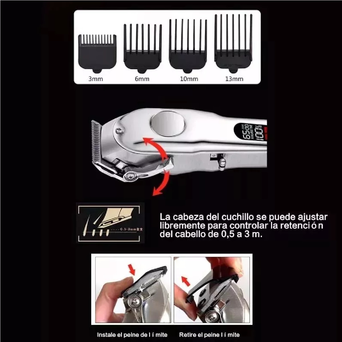 Maquina Para Cortar Pelo De Perro Y Gatos Rasuradora Kit