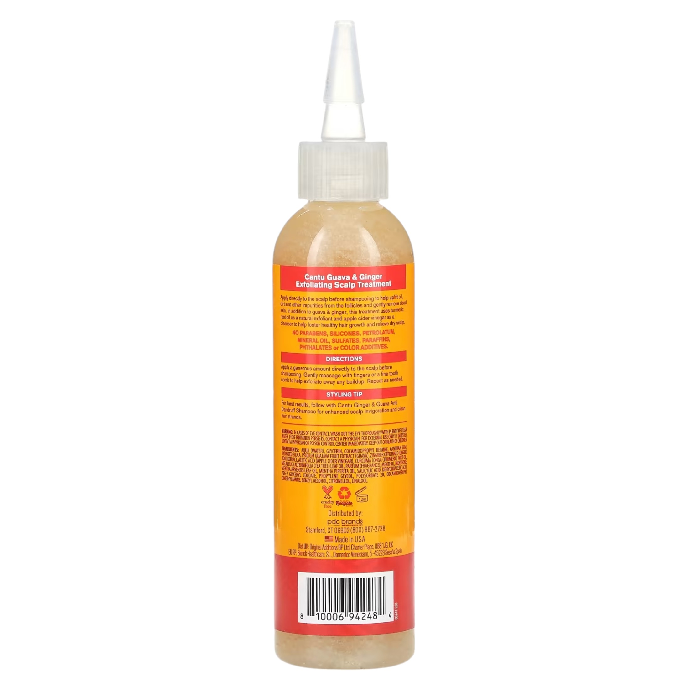Cantu, Prepoo Metodo Curly,shampoo Exfoliante Guanabana Y Te, shampoo