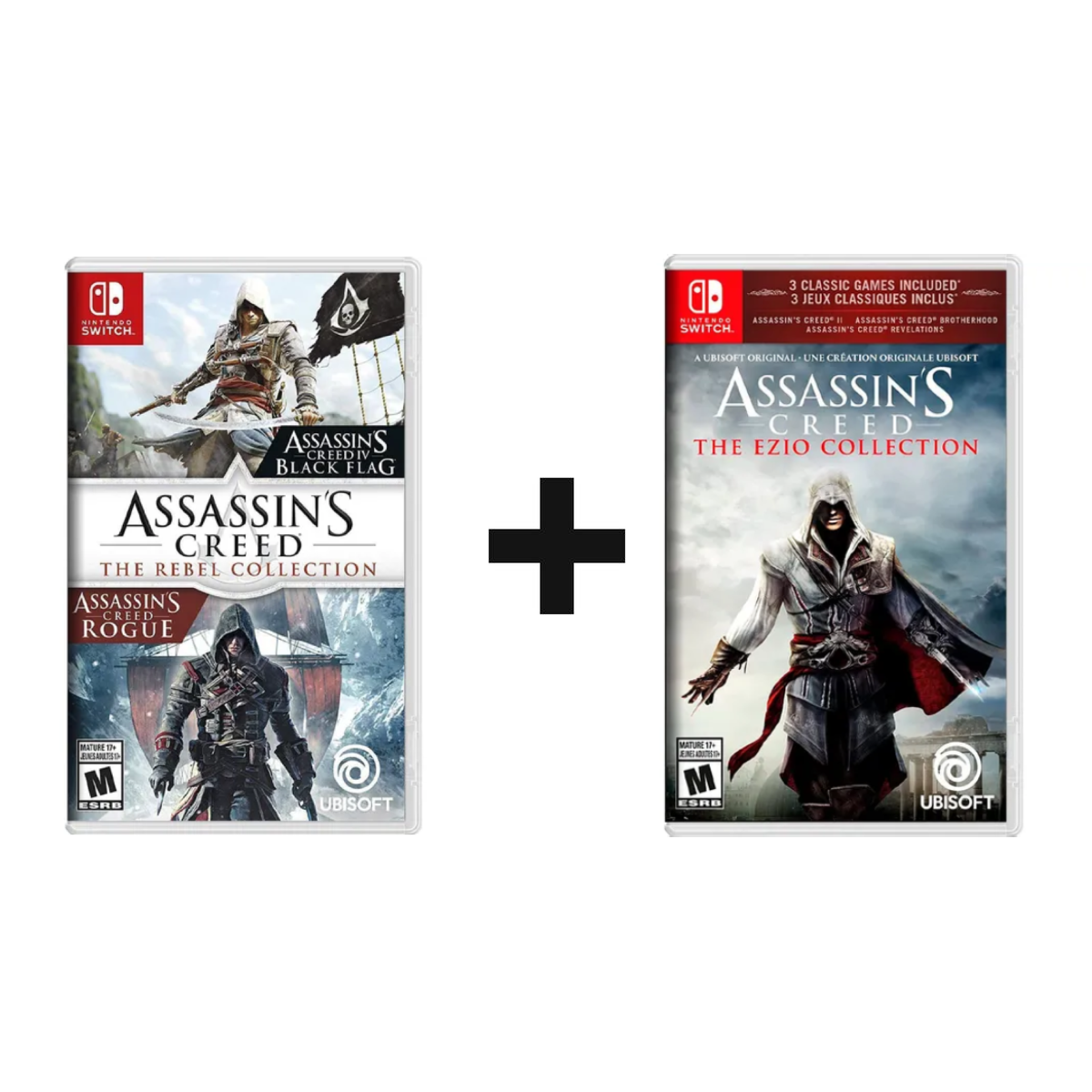 Nintendo Switch Juego Assassin's Creed: The Rebel Collection + Assassins Creed The Ezio Collection