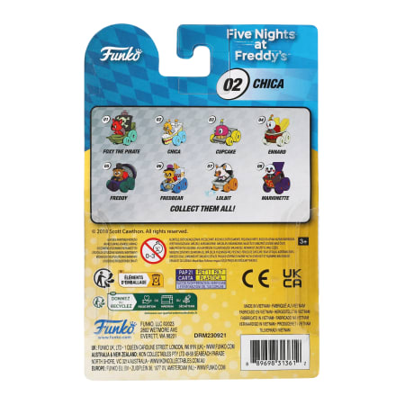 Figura Colección Super Racers Five Nights At Freddy's Chica Oficial