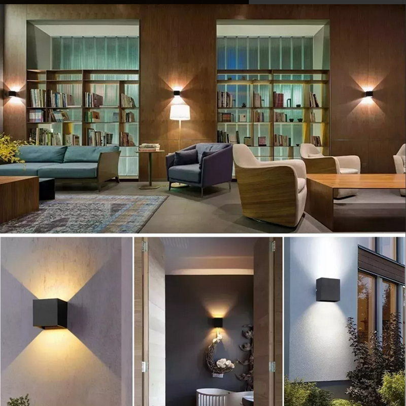 Luz De Pared Luz Arbotante Led Pared Uso Exterior 3000k 12w