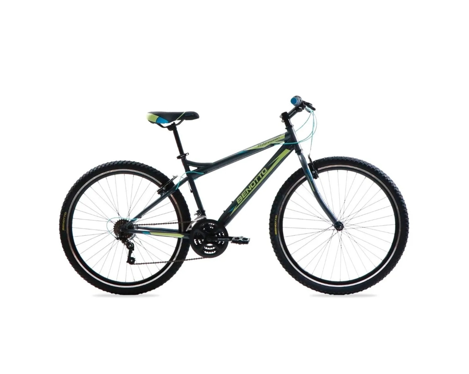 Bicicleta Benotto Progression R29 Montaña 21 Vel Gris/Verde ENDY14