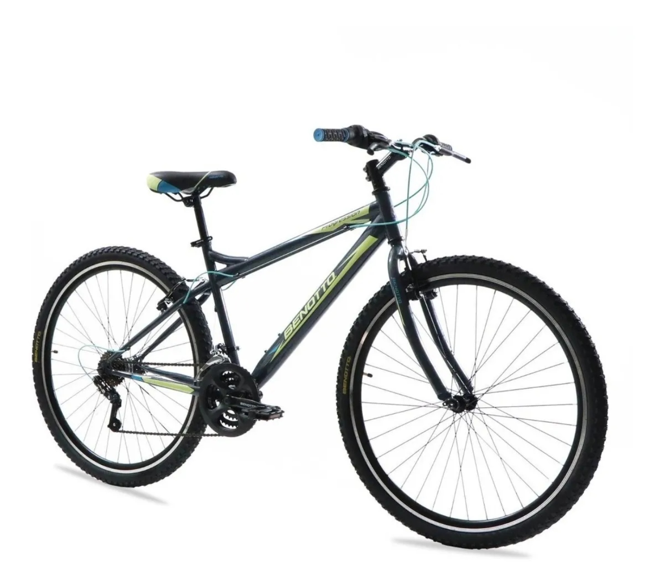 Bicicleta Benotto Progression R29 Montaña 21 Vel Gris/Verde ENDY14