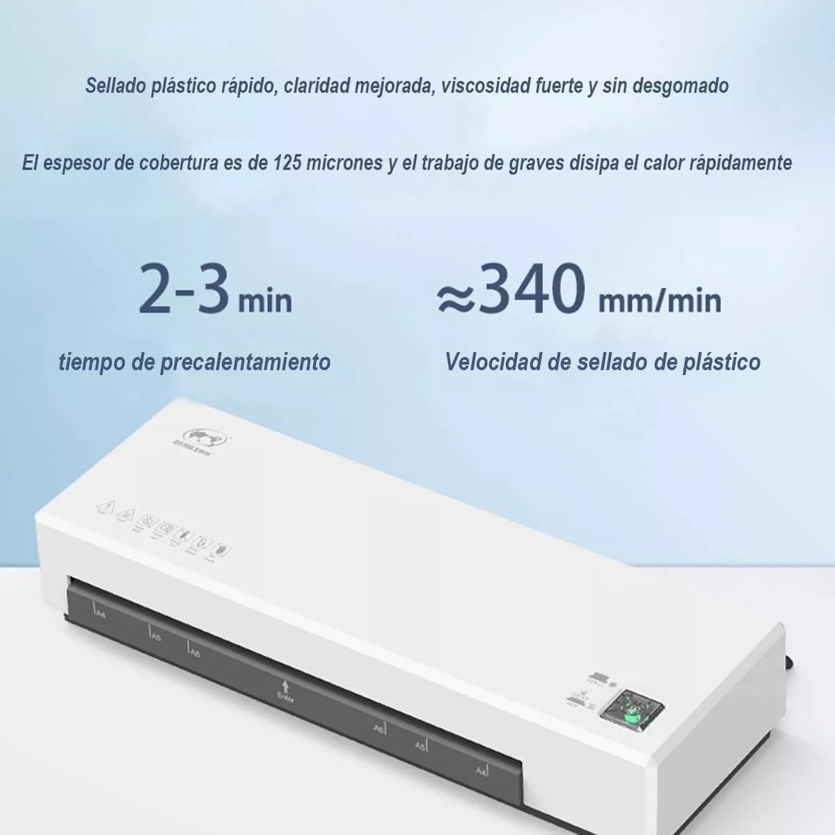 Set Laminadora Enmicadora Térmica Y Cortador De Papel 300 Micas