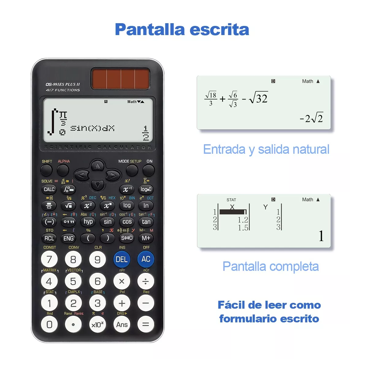 Calculadora Científica Osalo Fx 991es Plus Con 417 Funciones