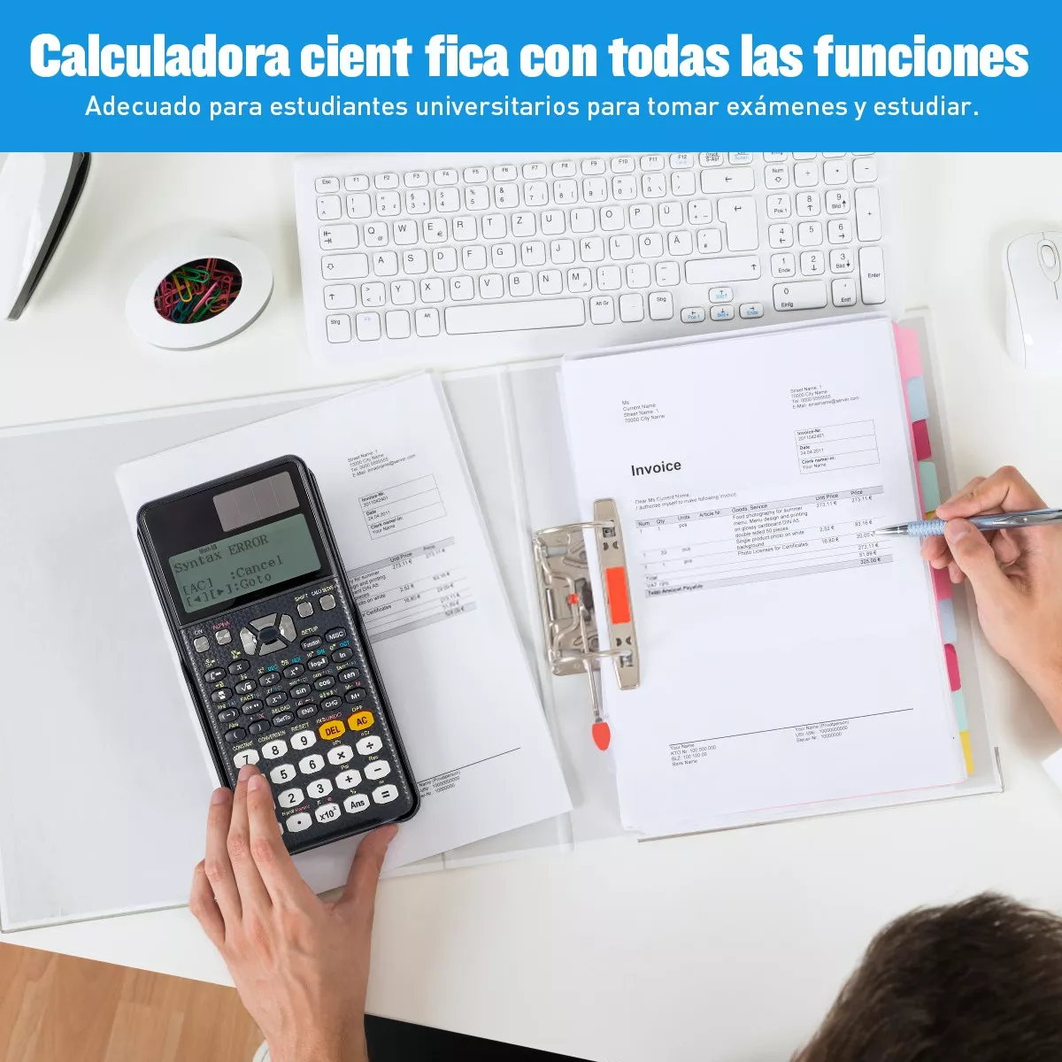 Calculadora Científica Inteligente Solar Con 552 Funciones