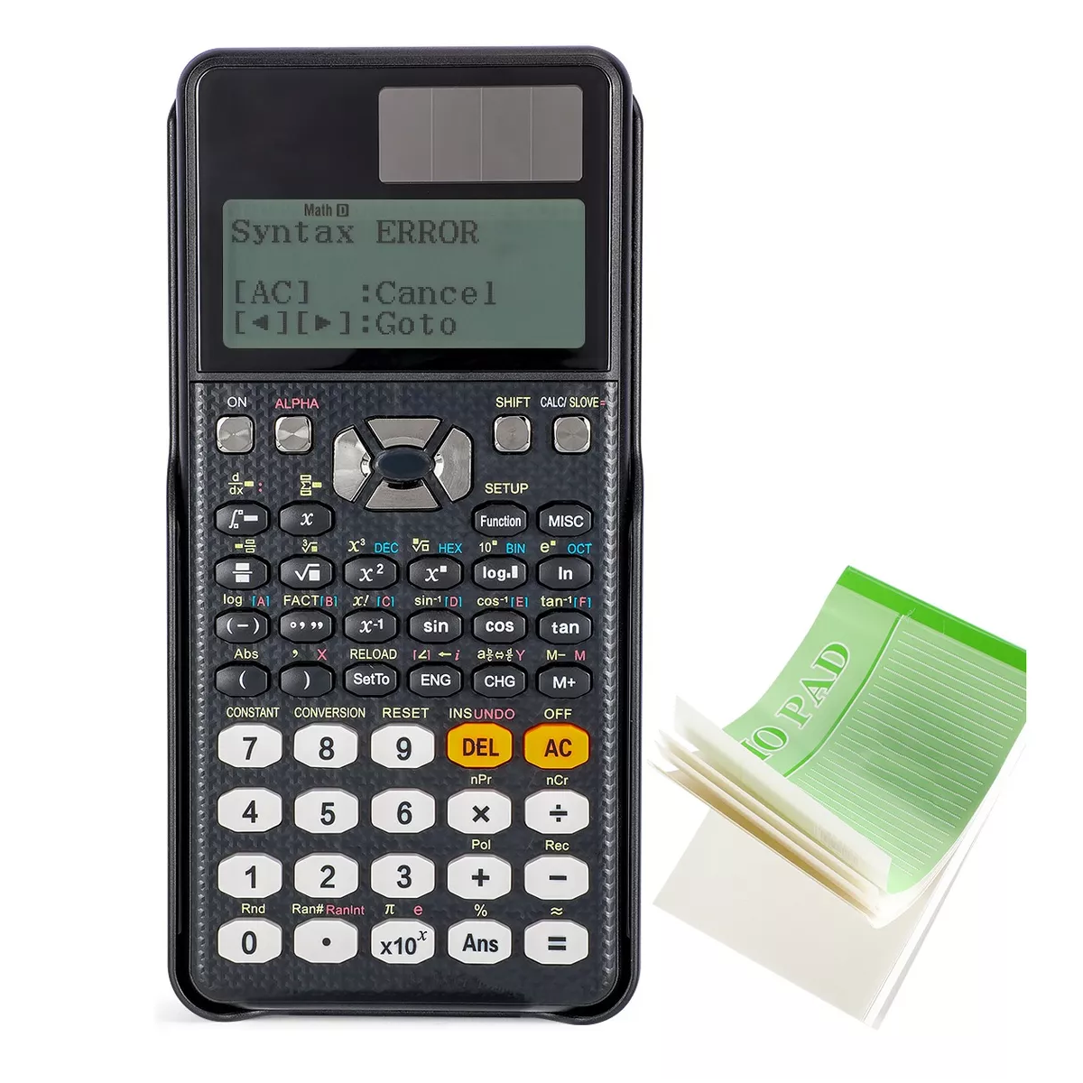 Calculadora Científica Inteligente Solar Con 552 Funciones