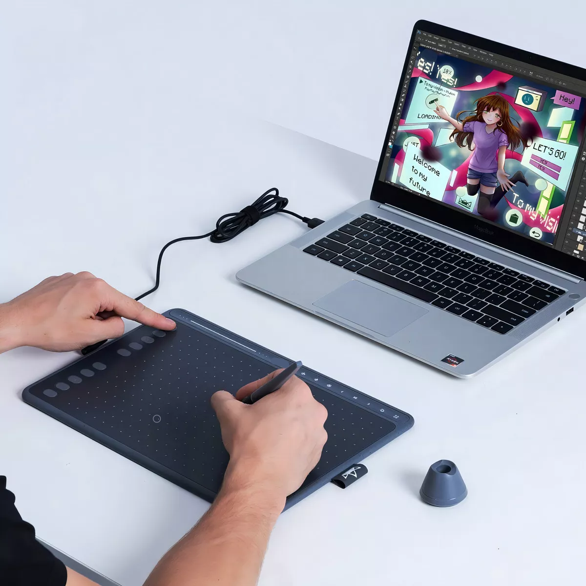 Tableta digitalizadora Huion HS611 space grey