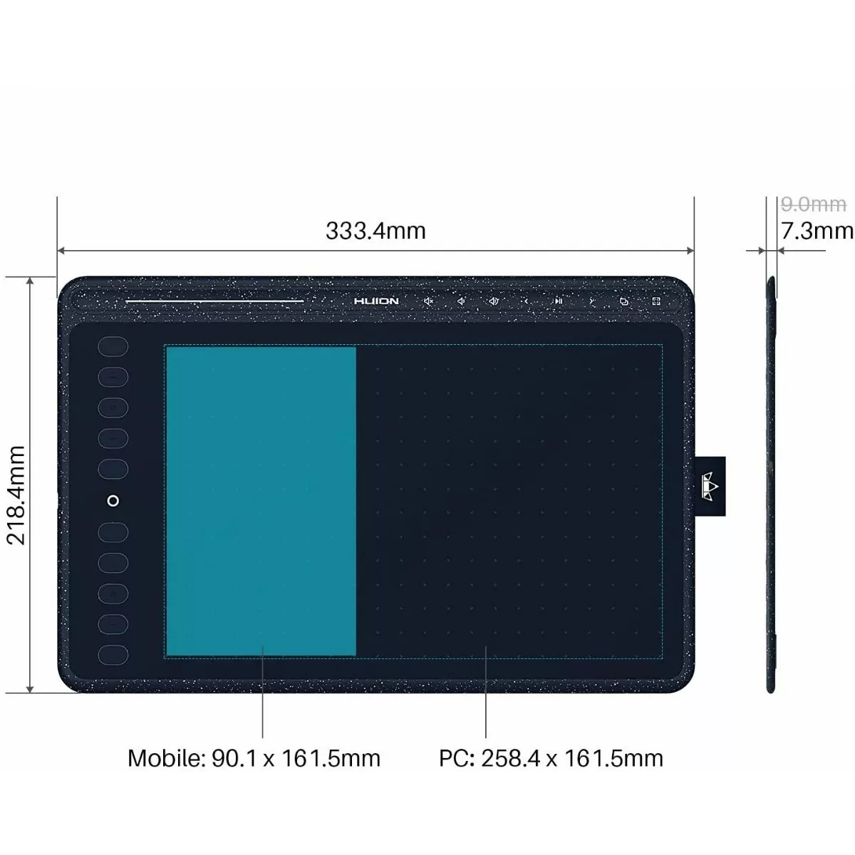 Tableta digitalizadora Huion HS611 starry blue