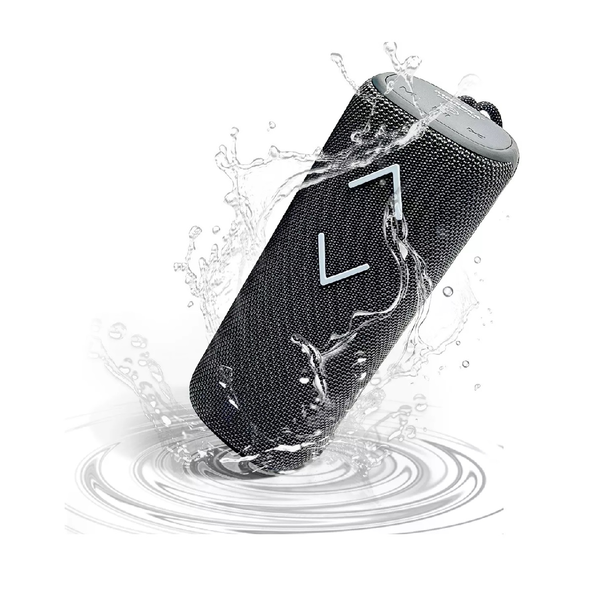 Bocina Bluetooth Portátil Subwoofer Altavoz Recargables Gris