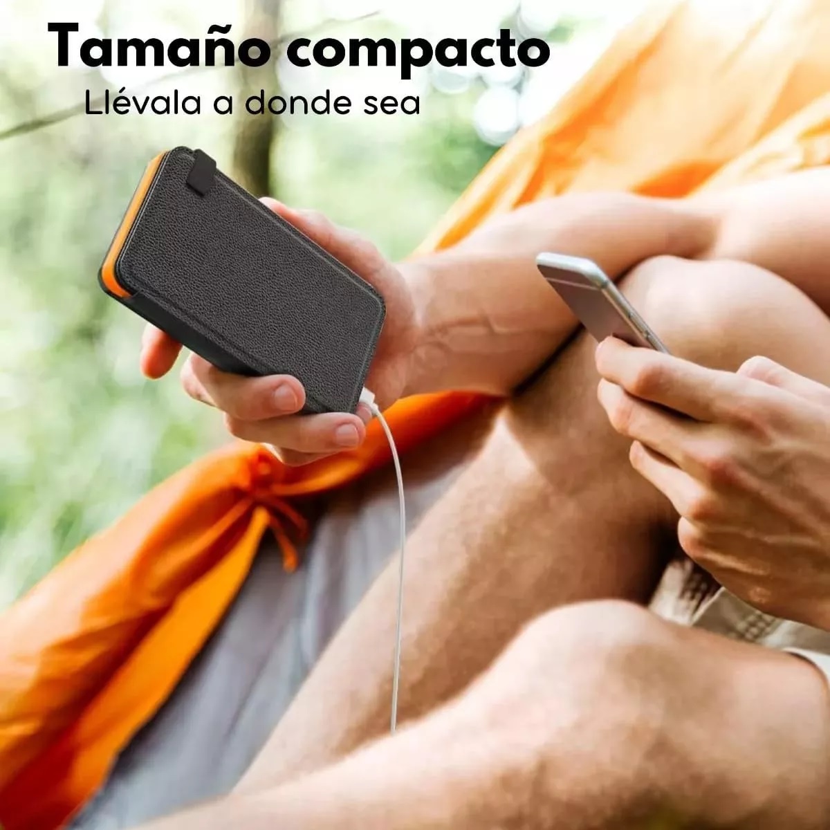 Banco De Energía Solar Recargable, Carga Rápida, Ideal Para Viajes