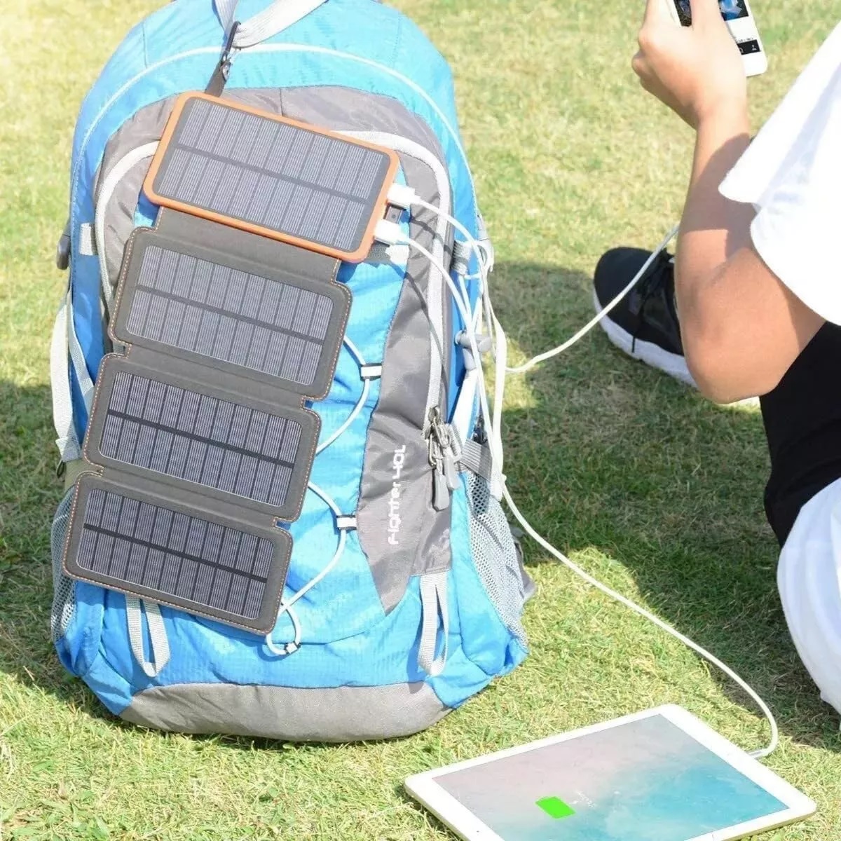 Banco De Energía Solar Recargable, Carga Rápida, Ideal Para Viajes