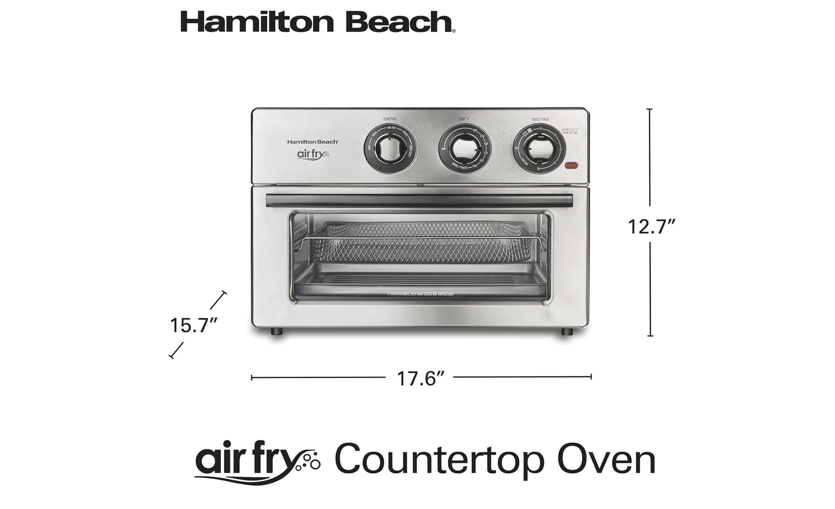 Horno Eléctrico Hamilton Beach Air Fry 21L