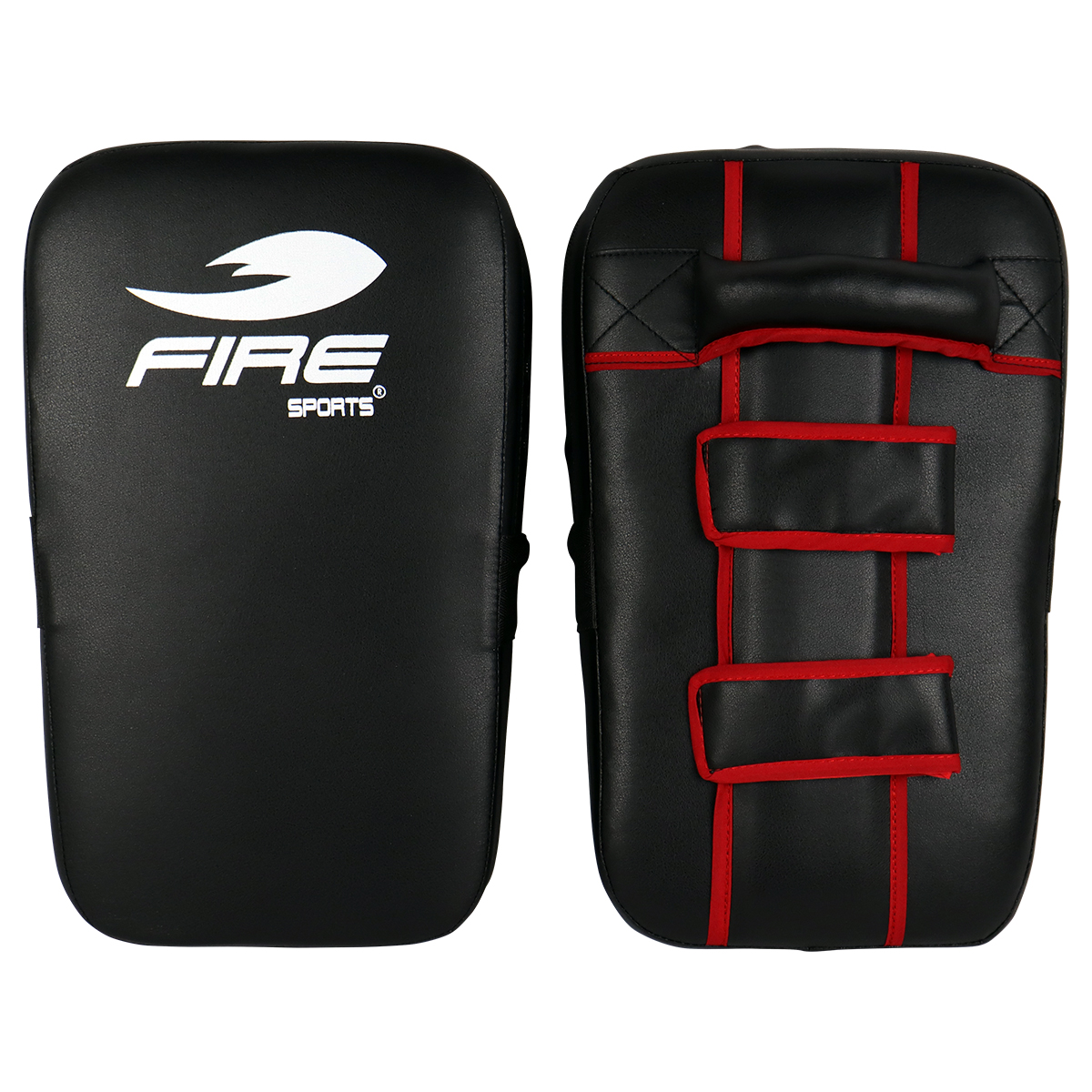 Par de Paos para Taekwondo y Karate Fire Sports (Thai pad plano) Color Negro