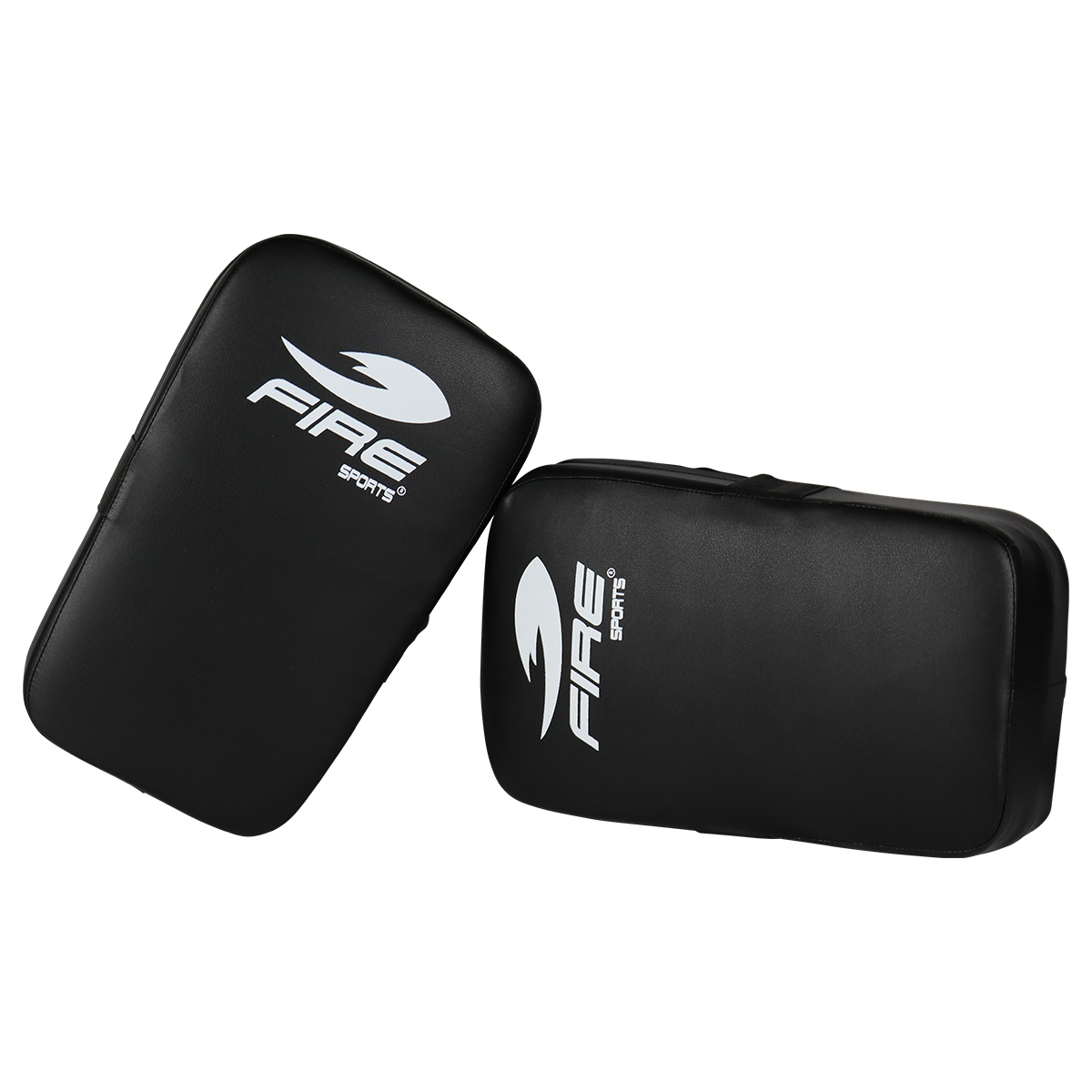 Par de Paos para Taekwondo y Karate Fire Sports (Thai pad plano) Color Negro