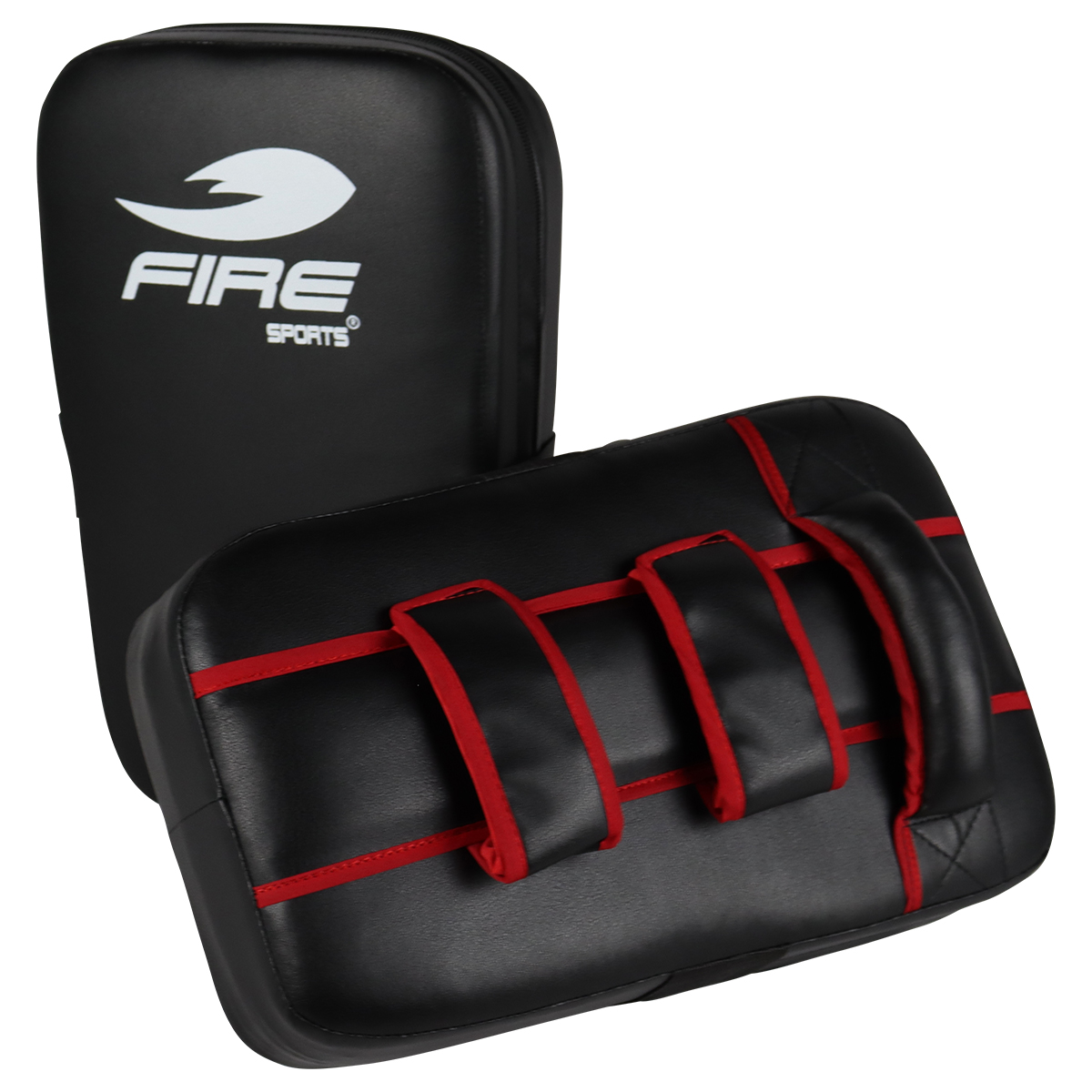 Par de Paos para Taekwondo y Karate Fire Sports (Thai pad plano) Color Negro