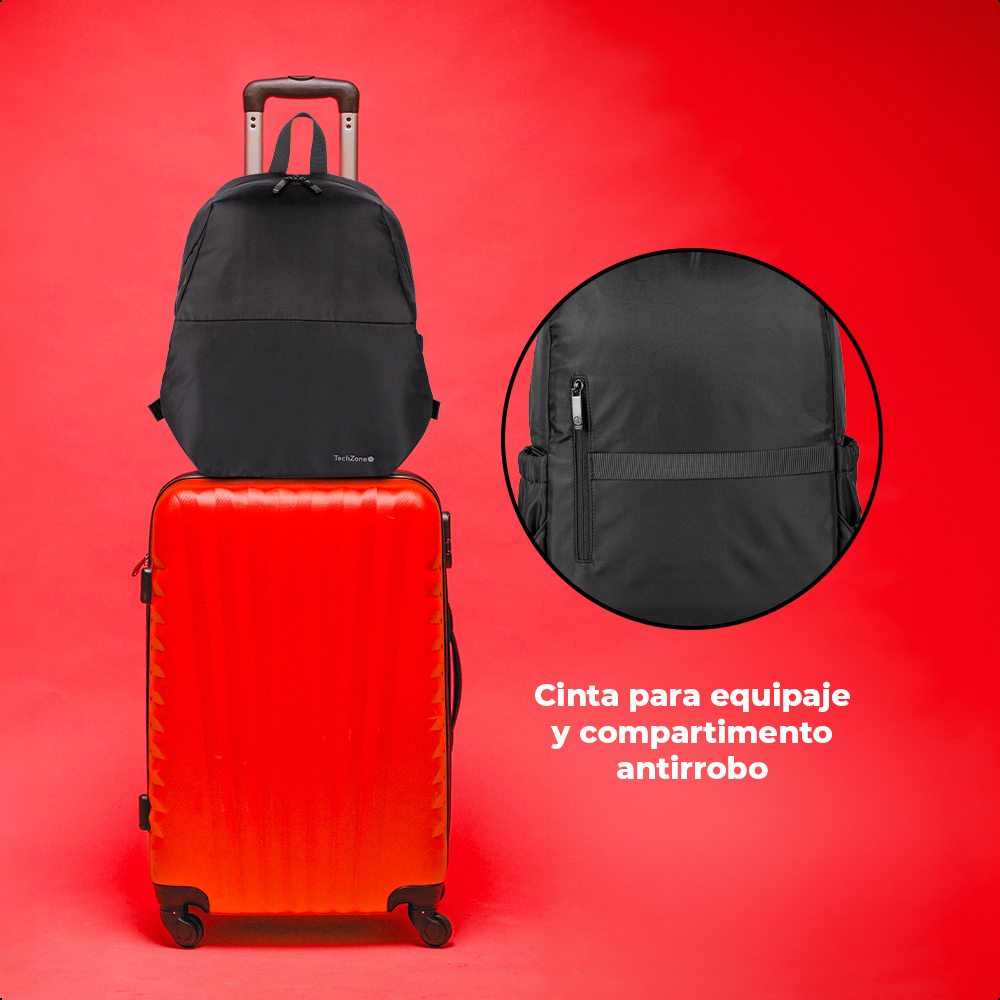 Mochila Backpack LITE Techzone Acojinada porta Laptop 15.6”