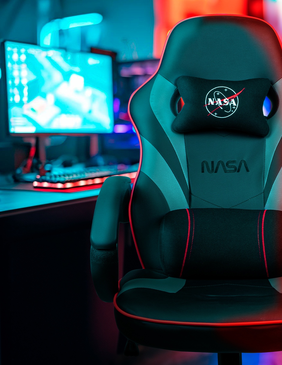 Silla Gaming NASA New Horizons Negra Ajustable y Cómoda