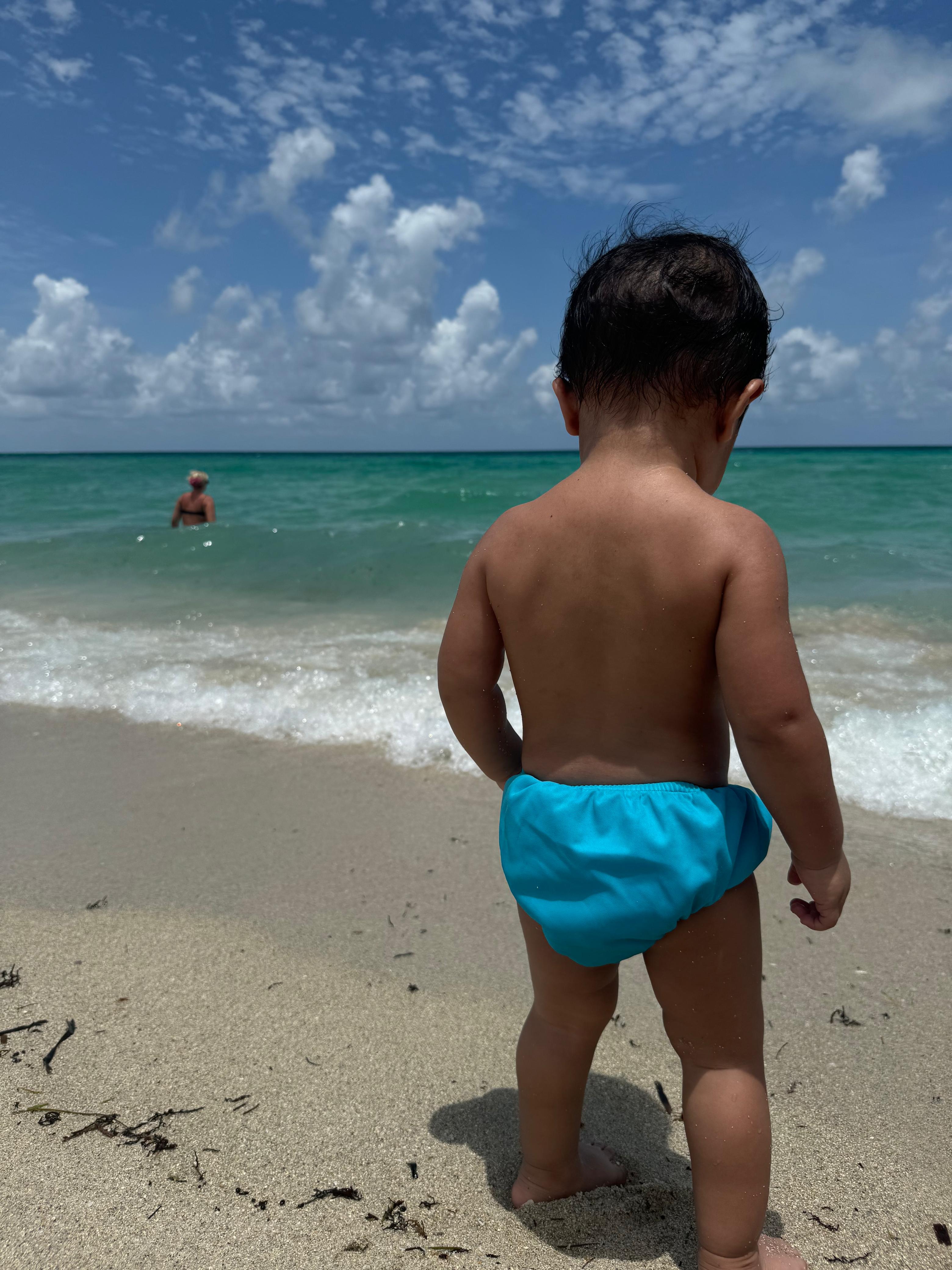 2 Pañales de alberca / Pañal de natación o de piscina ecológico 6-12 meses NIÑO