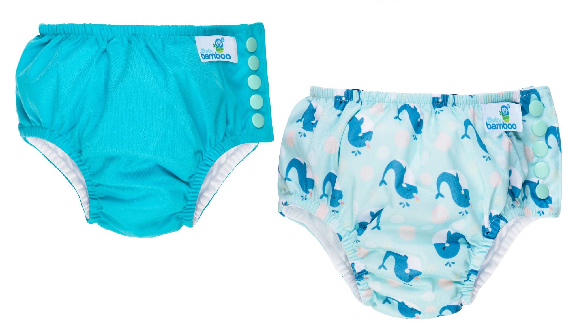 2 Pañales de alberca / Pañal de natación o de piscina ecológico 6-12 meses NIÑO