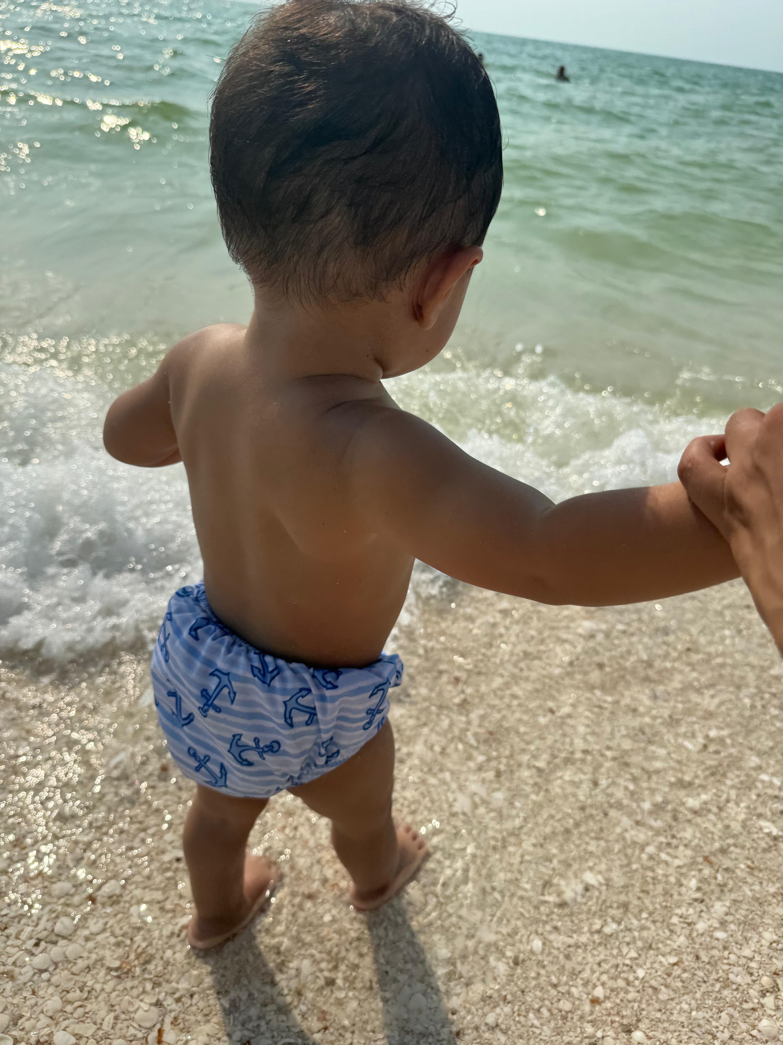2 Pañales de alberca / Pañal de natación o de piscina ecológico 12-18 meses NIÑO