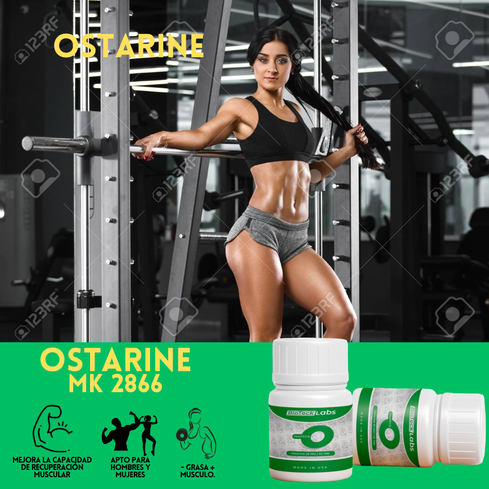 BIOTECKPHARMA| SARMS Ostarine 25 mg 45 tabletas, Peptidos para el entrenamiento.