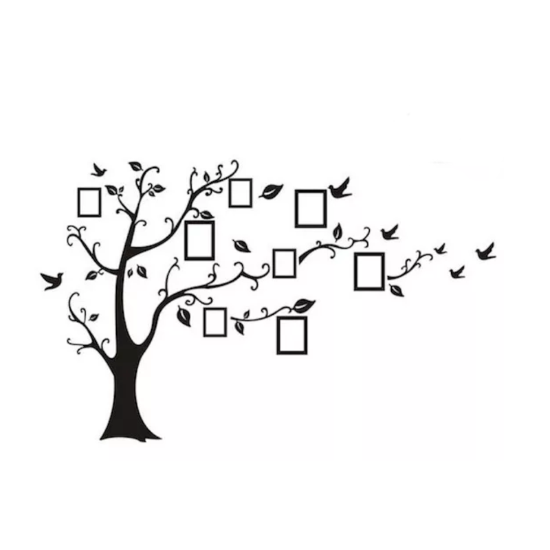 Vinil Arbol Genealogico Decorativo Para Pared