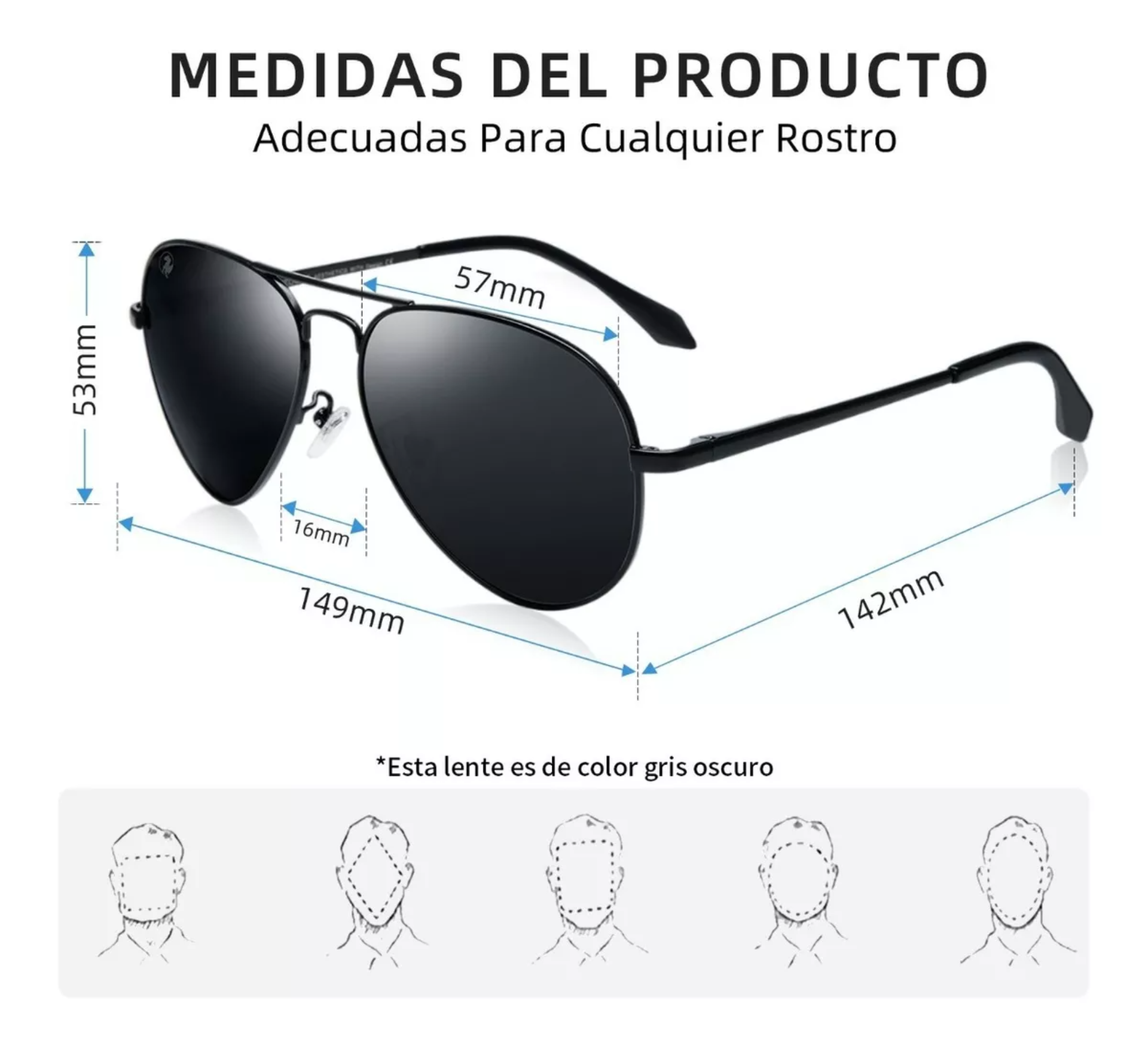 Lentes De Sol Polarizadas Para Hombre Caballero Vegoos Uv400