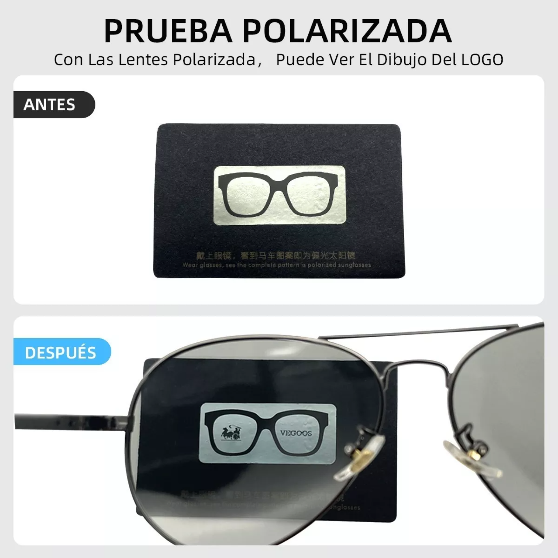 Lentes De Sol Polarizadas Para Hombre Caballero Vegoos Uv400