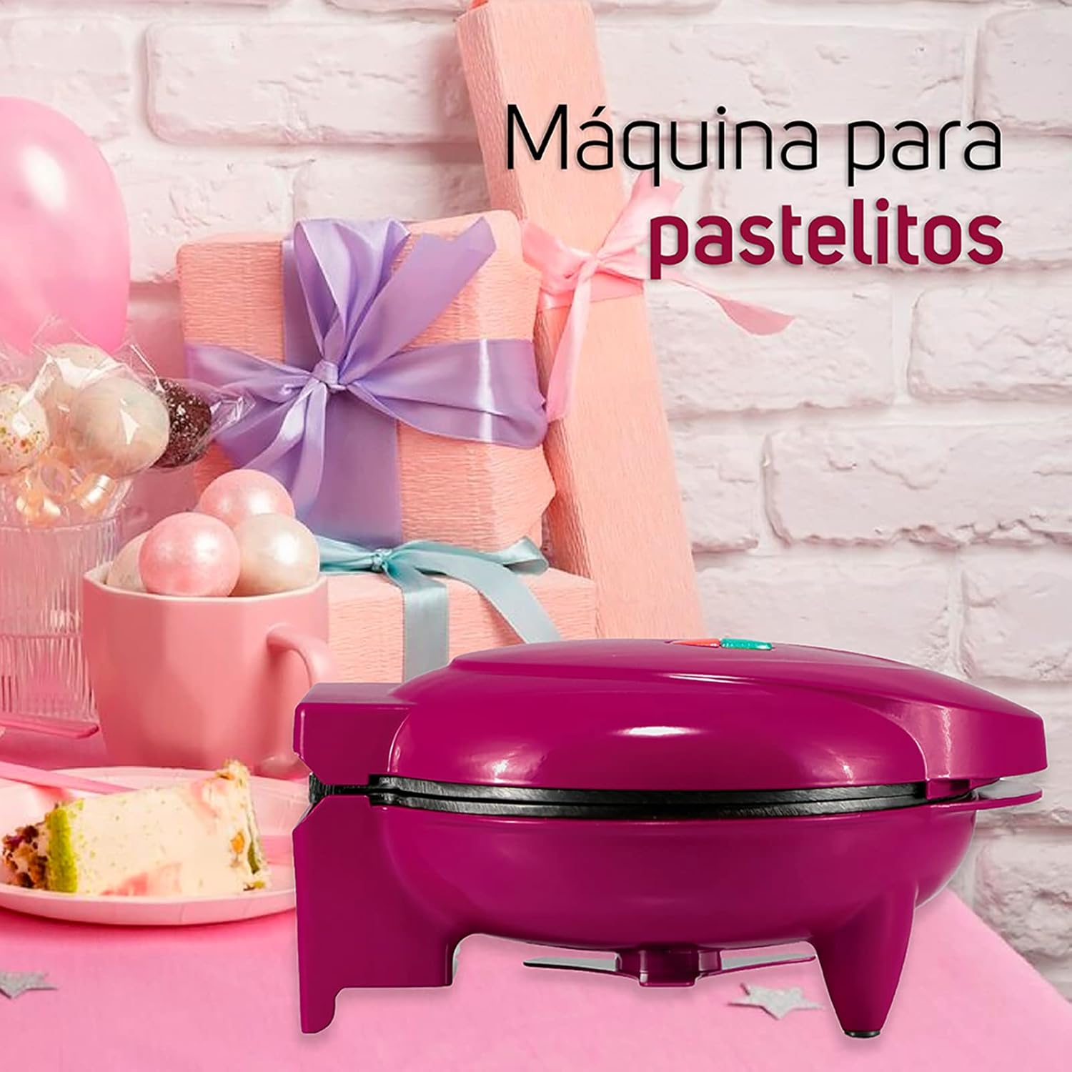 TAURUS CUP CAKE & CO. Máquina para Cup Cakes 4 Cup Cakes, Anti-adherente