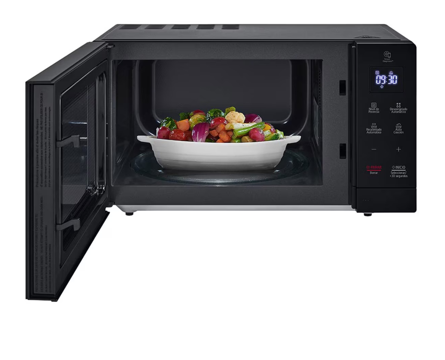 Horno de Microondas LG MS3032JAS 1.5 Pies On/Off Negro ALBY13