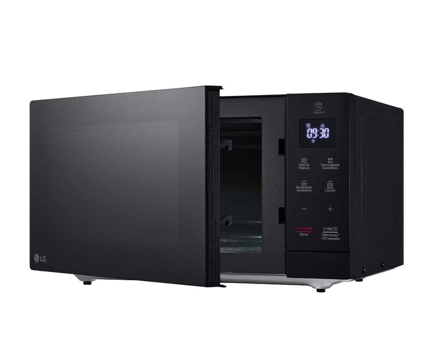Horno de Microondas LG MS3032JAS 1.5 Pies On/Off Negro ALBY13